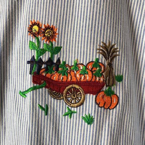 Basic Editions  Fall Harvest button down top 20W