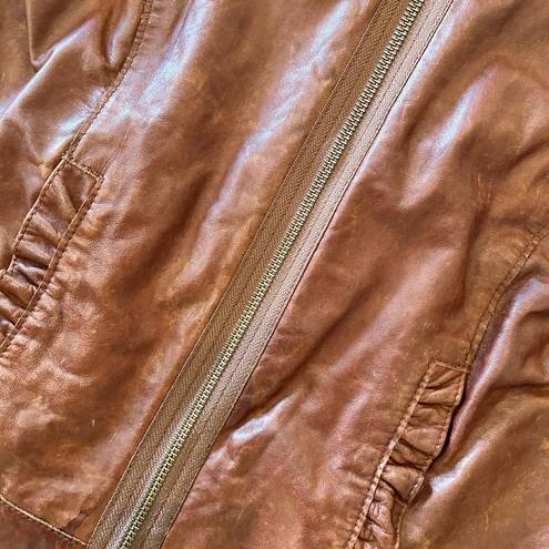 Old Navy VINTAGE  GENUINE LEATHER JACKET SIZE XS