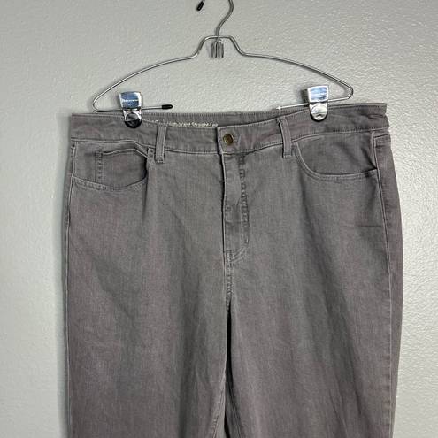 Talbots NWOT  Flawless High Waist Straight Leg Jeans Gray *Defect 16P