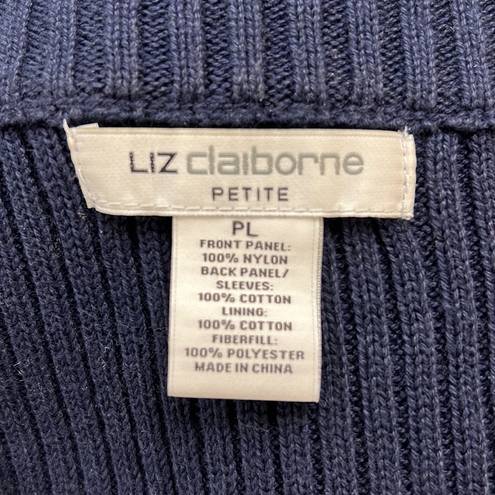 Liz Claiborne  Navy Knit / Puff Jacket