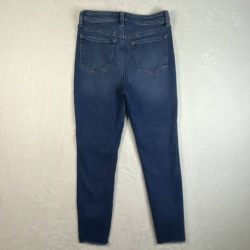 Max Studio  Womens Jeans Sz 10 Blue Indigo Dark Wash High Rise Skinny
