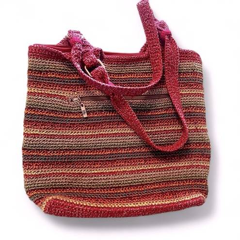 The Sak  Cambria crochet tote with interior and exterior pockets