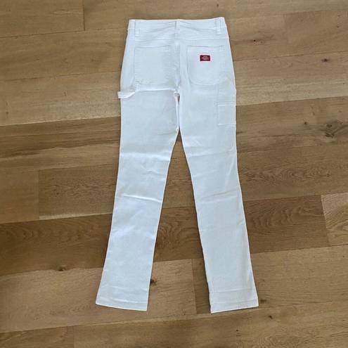 Dickies  - High Rise Skinny Jeans in White