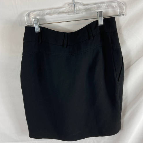 ZARA  Basic Pleated Black Mini Skirt XS