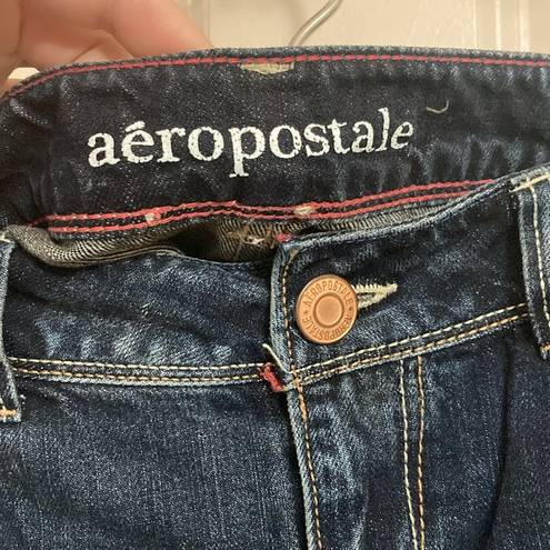 Aeropostale  Distressed Denim Mini Skirt