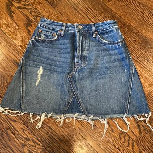 GRLFRND  REVOLVE Eva Denim Skirt