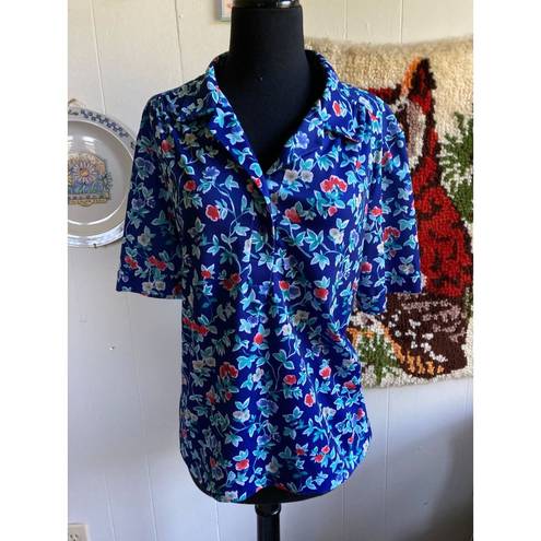 Polo 80's vintage collared floral  shirt