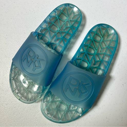 DKNY  Light Blue Rubber Slides