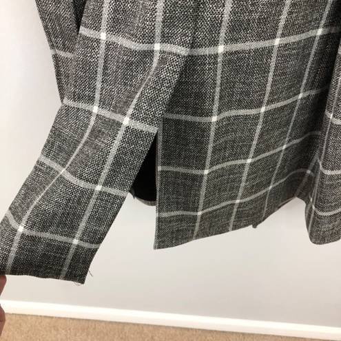 White House | Black Market  Plaid Trench Coat with Belt Waist Tab Cuffs Size S