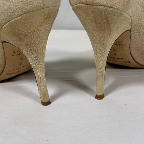 Kate Spade  licorice‎ Suede Pointed Toe Pump Heels Womens 6B Nude