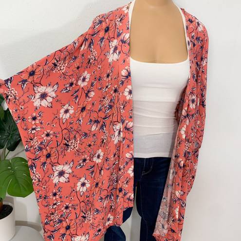 Knox Rose Floral Pink Kimono Size XL / XXL