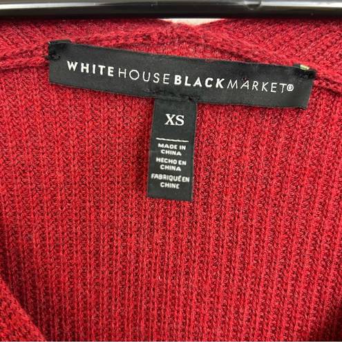 White House | Black Market WHBM Dark Wine Red Long sleeve Sweater Dress Size XS