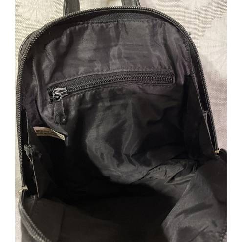 Krass&co G.H. Bass and  Small Black Leather Backpack Daypack