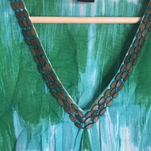 Natori  Kraftan womens green and white blouse top size 3x