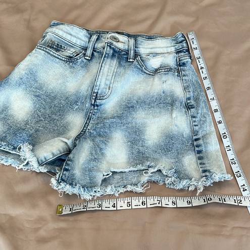 SO  sz 25 distressed cutoff jeans shorts front & back pockets wide belt loops EUC