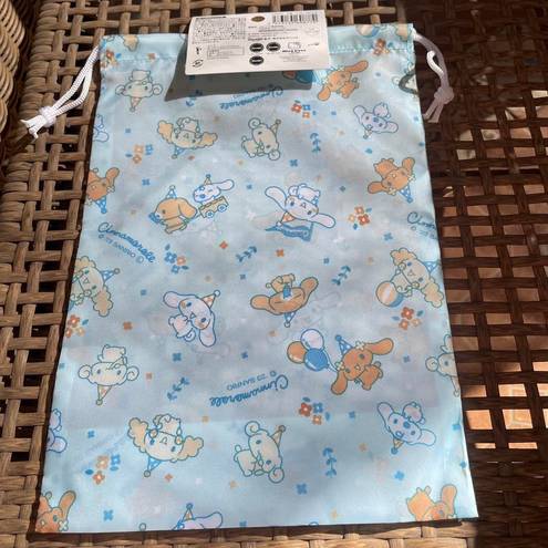 Sanrio  Blue Drawstring Bag With Cinnamoroll