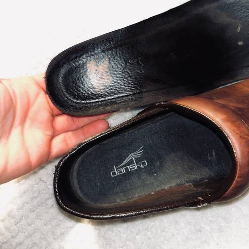 Dansko  Leather Clog Slip On Shoes sz 37