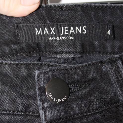 Max jeans Skimmer Distressed Straight Leg Jeans