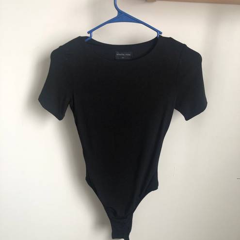 White Fox Boutique Black Bodysuit