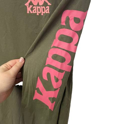 Kappa  Green Pink Long Sleeve T-Shirt Medium