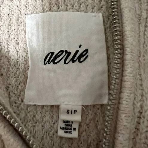 Aerie Cozy Up Oversized Waffle Quarter Zip