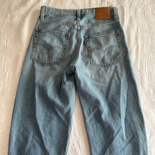 Levi’s Light Wash Distressed Baggy Dad Jeans