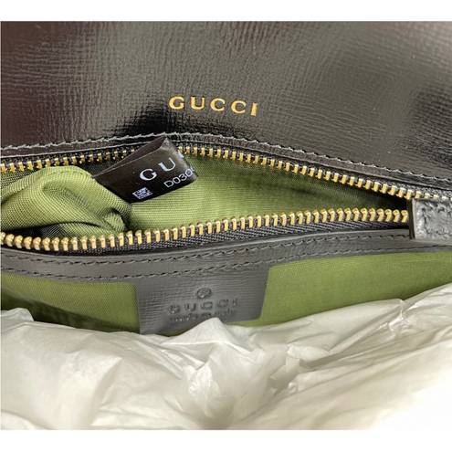 Gucci  GG Azalea Ring Black Leather Timeless Shoulder Bag