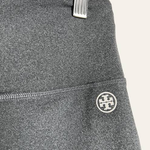 Tory Burch  Sport Gray Mid Rise Athletic Biker Shorts Size Large