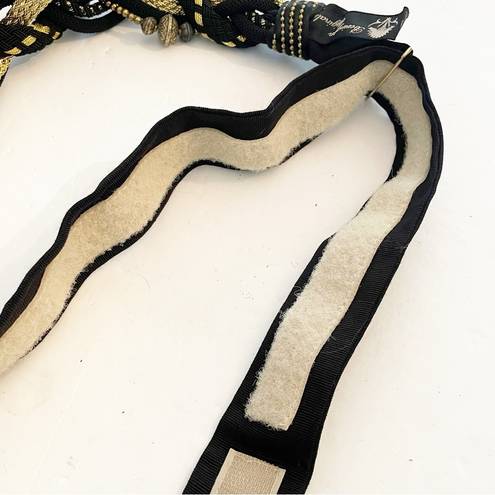 Twisted Vintage Bevington Original Fabric Knotted  Charmed Velcro Closure Belt