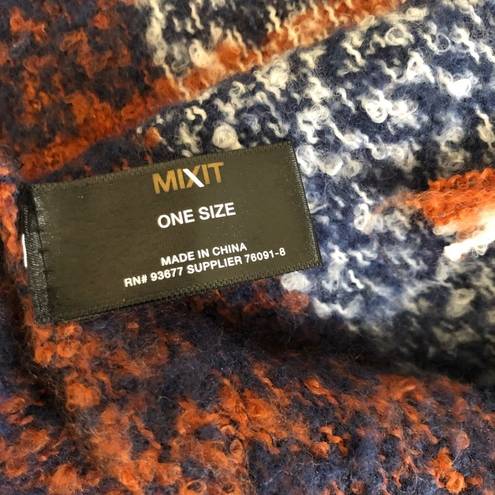 Mixit Winter Rich Colors Blanket Scarf W/Fringe 86X22  Cozy Soft Warm