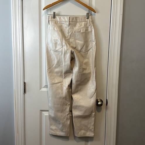 Madewell  The Perfect Vintage Straight Pant in Faux Leather—Size 26