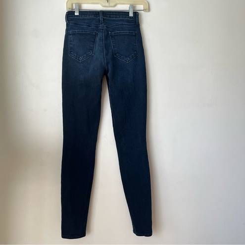 L'AGENCE Marguerite High Rise Skinny Dark Wash Jeans in Everett 24"