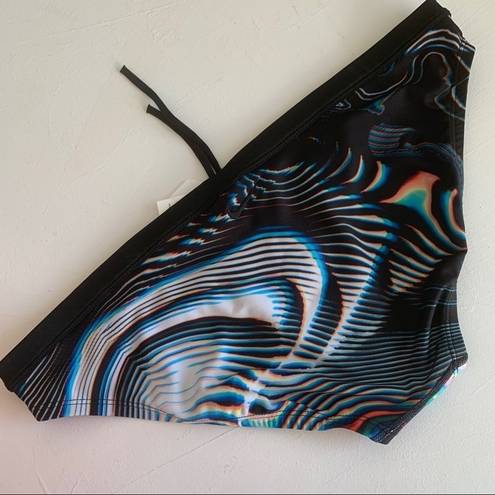 Nike  Bikini Bottom Swimwear X-LARGE Geo Aftershock TRIPPY black blue white