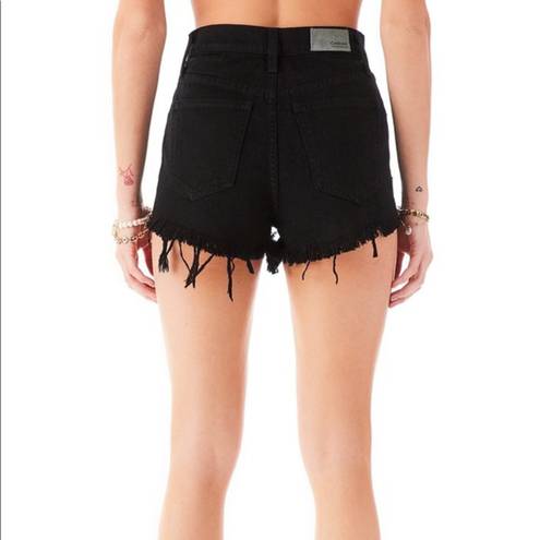 LF NWT  Carmar Black Denim Distressed Shorts‎ Sold Out Online Size 25