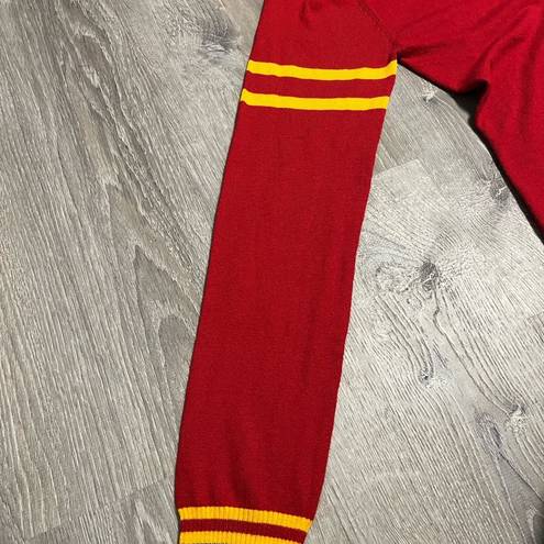 Harry Potter  Gryffindor Red, Black Varsity Cardigan Sweater Size 2XL Button Down