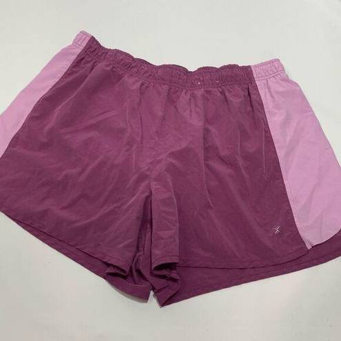 Xersion  Womens Athletic Running Shorts Stretch Pink XL