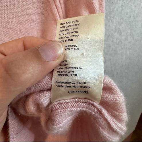 Pilcro  Anthropologie 100% Sleeves Cashmere Sweater in Pink size Medium E0832