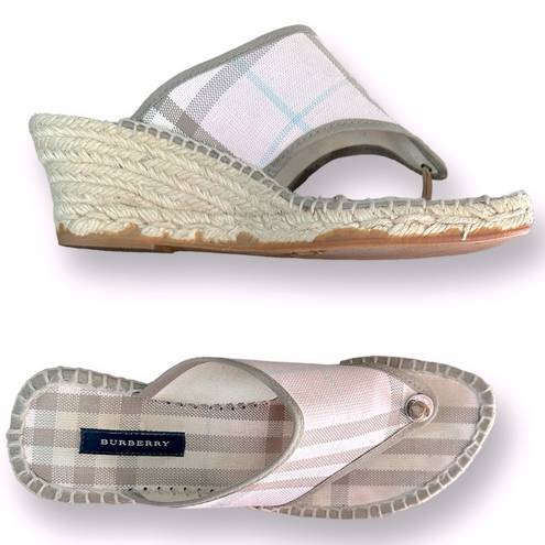 Burberry  Nova Check Pattern Canvas Espadrilles With Dust-bag Included | Sz. 37