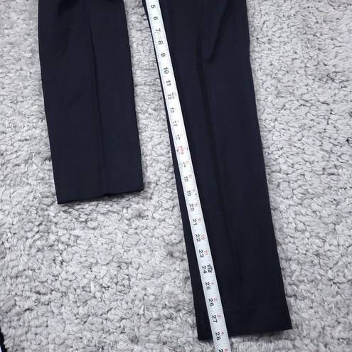 Spanx  Small Tall Polished Ankle Slim Straight Pants Navy Blue Women's Cropped