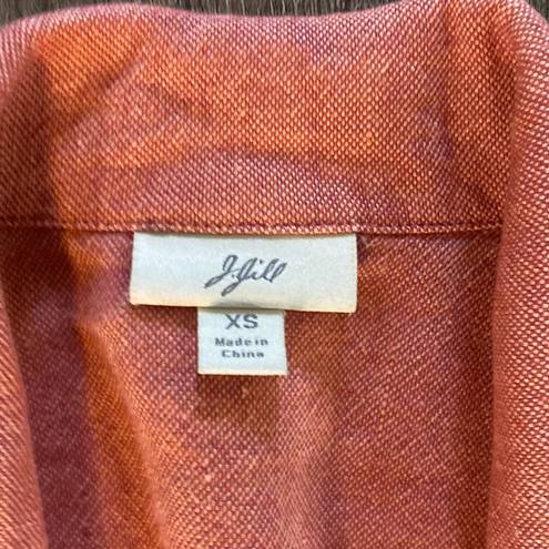 J.Jill  Blazer Women Size Extra Small Pink Button Linen Rayon Blend Workwear