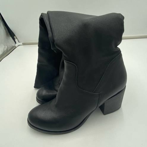 Barney’s New York Barneys New York Black Soft Leather Pull On Over The Knee Boots Size 40