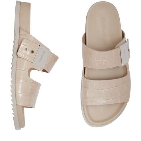 Burberry Women Olympia Croc Embossed Sandal casual classic stylish summer beach