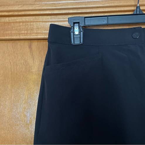 Chico's  Zenergy Golf Black Bermuda Shorts Size 0