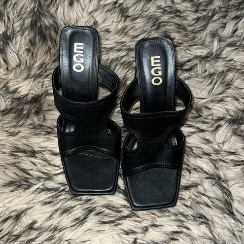 EGO  Black Platform Sandals