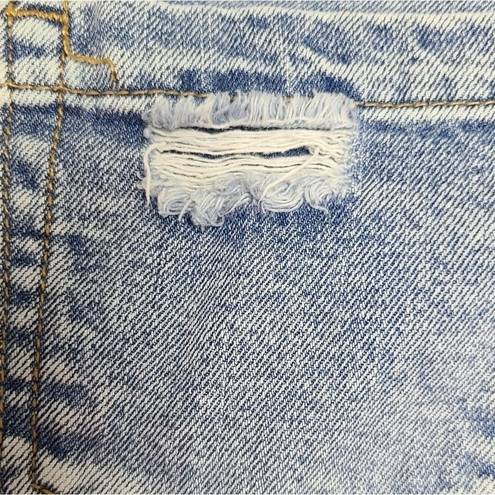 Vanilla Star Jeans Vanilla Star Distressed Highlow Jean Skirt Size 8