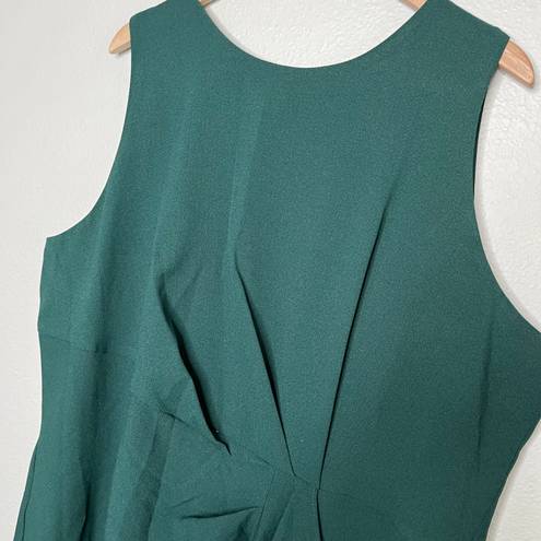 Lane Bryant green sleeveless sheath dress size 22