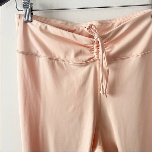 Missguided Playboy x  Ruched Waist Activewear Leggings Size 12 NEW Peach Orange