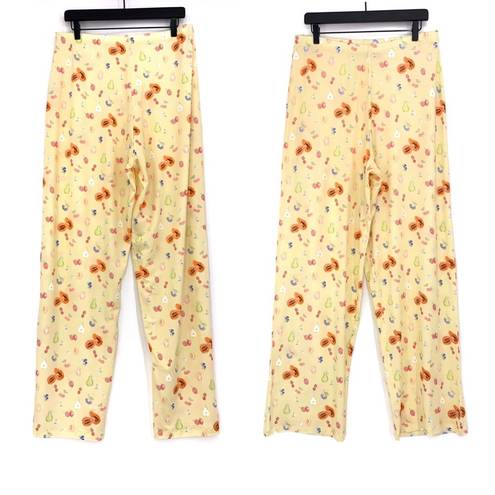 Djerf Avenue  Go Slow Fruit Pajama Set Yellow L