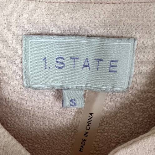 1. State  Light Pink Zip Front Vest Size Small