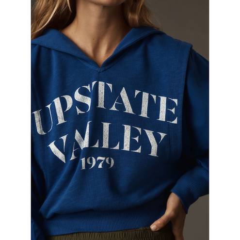 Anthropologie Pilcro Upstate Valley Mixed Media Hoodie 